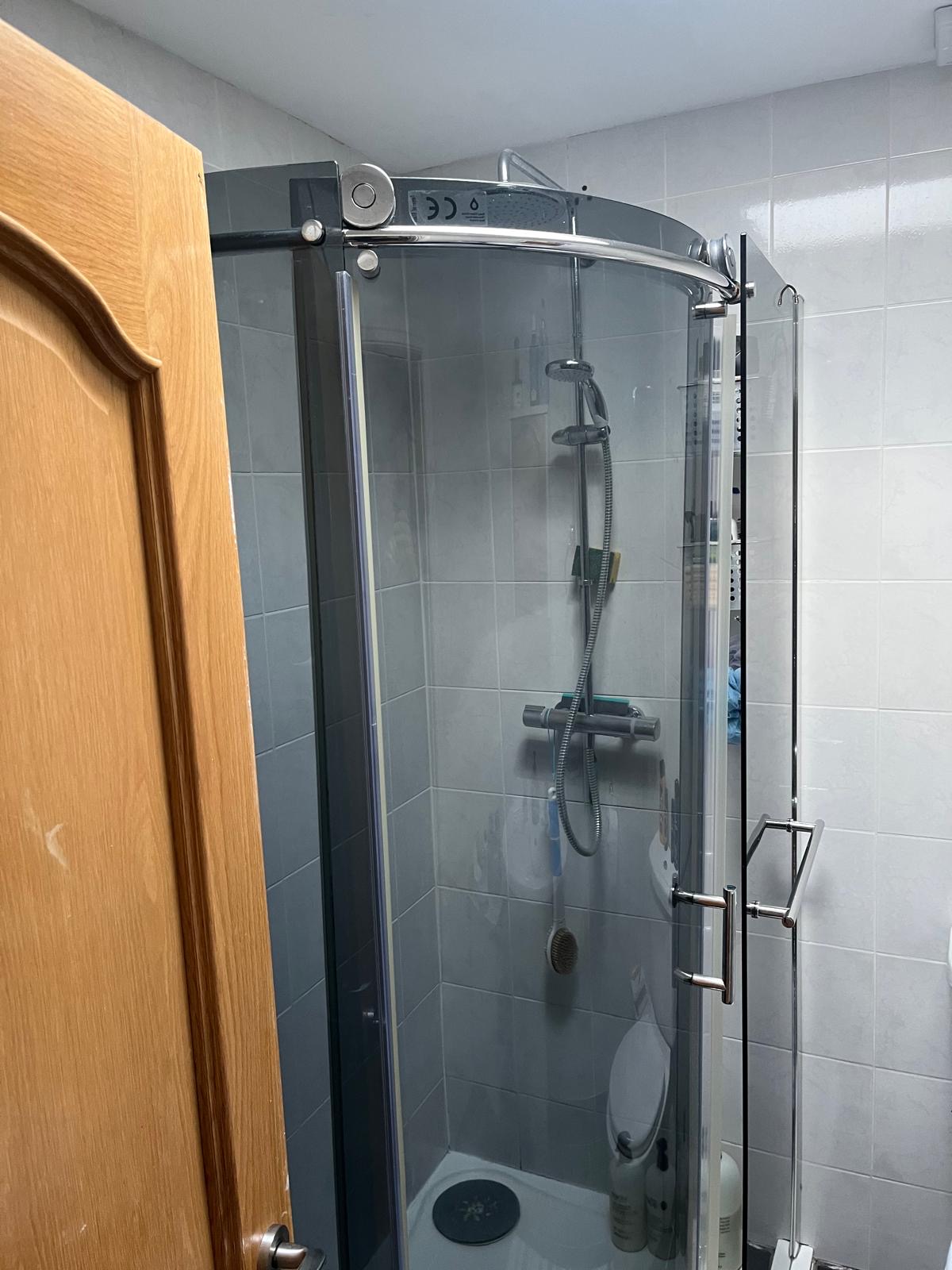 Curved Shower Upgrade before work started
